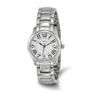 Ladies Chisel Stainless Steel White Dial Wrist Watch, 7.5 inch Length